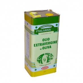 Ekstra jomfruoliven olie, 5 liter metal beholder