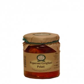 Grillede peberfrugter i olie