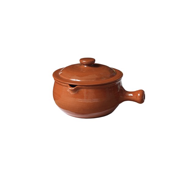 Kaserolle med l&aring;g i keramik