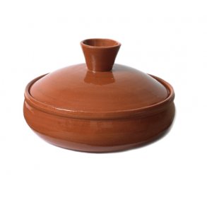 Gryde i keramik med låg